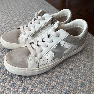 Vintage Havana Lena suede glitter silver star sneakers